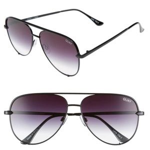 Quay - High Key sunglasses in Black Fade